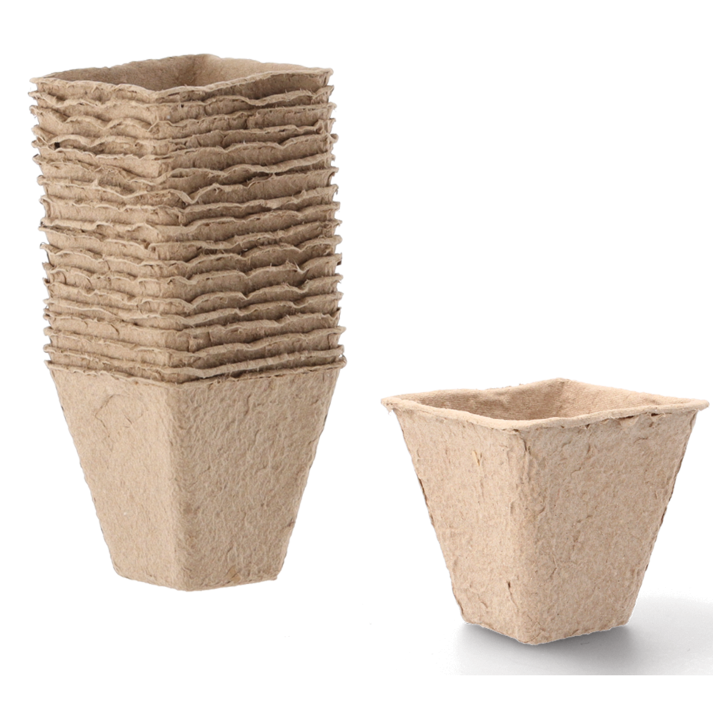 Sada 18 kusů rašelinových květináčů