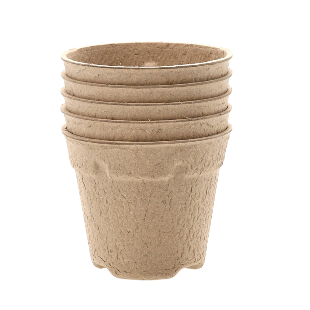 Sada 5 rašelinových květináčů 10 x 10 cm