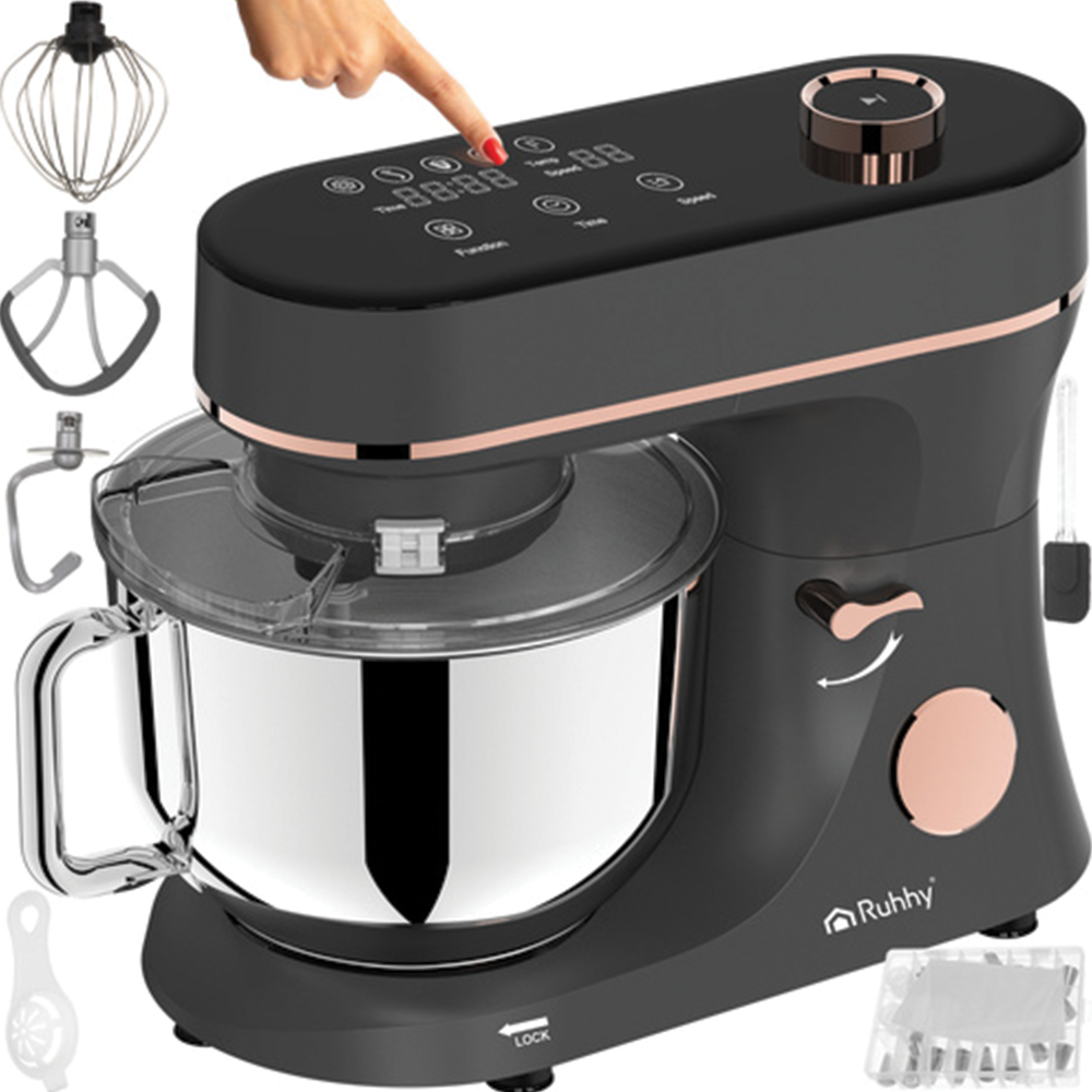 Kuchyňský robot 6,2 l, 2000 W, s funkcí ohřevu, černý