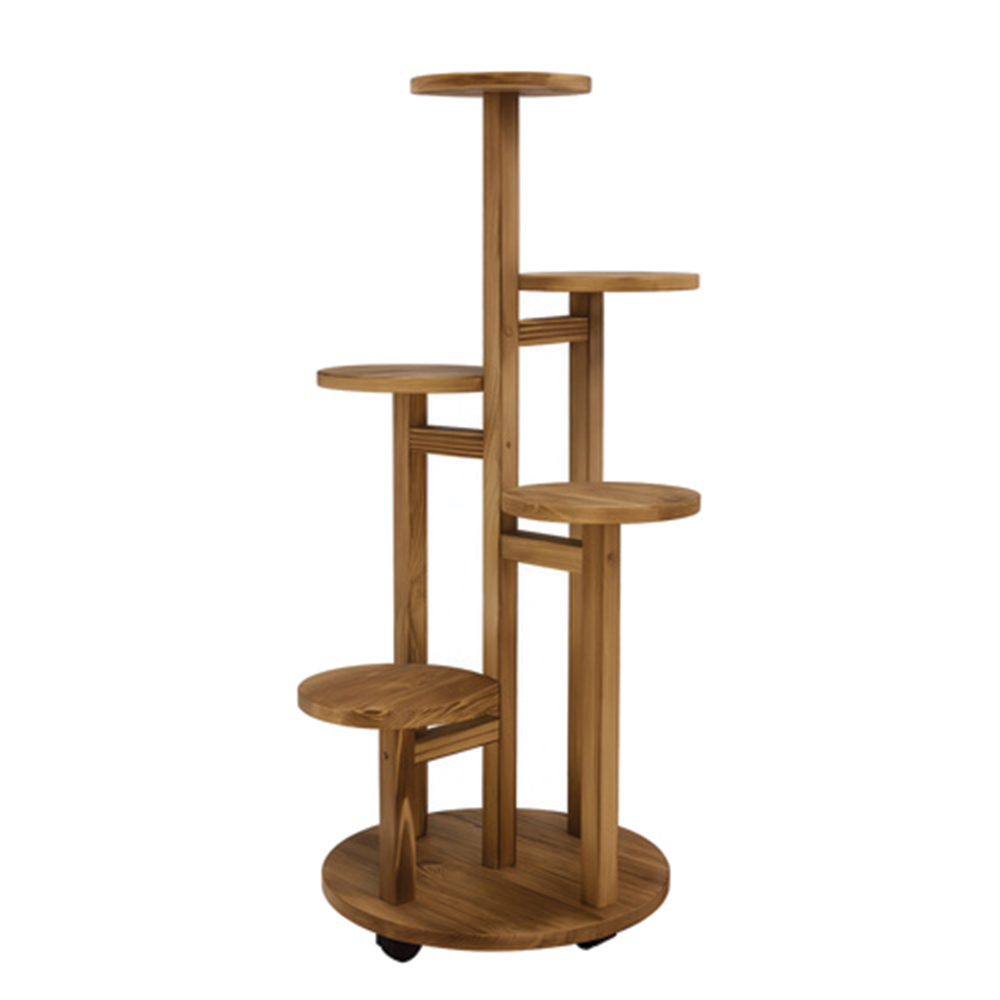 Stojan na květiny 86 × 33 × 18 cm, hnědý