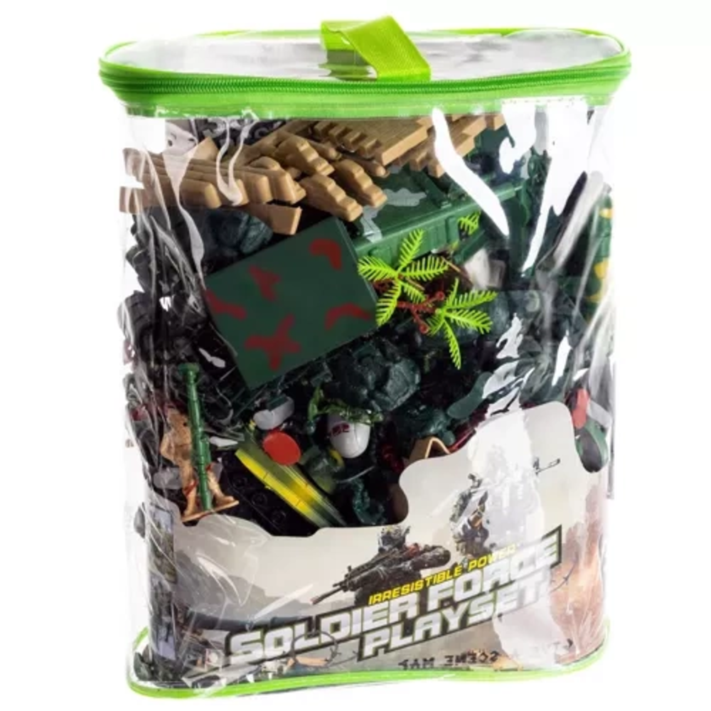 Sada plastových vojáčků s příslušenstvím 300 dílů