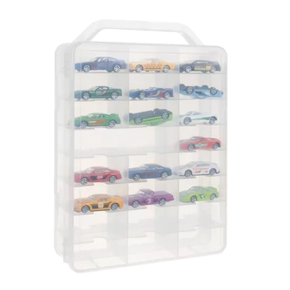 Plastový kufřík na autíčka, 46 míst
