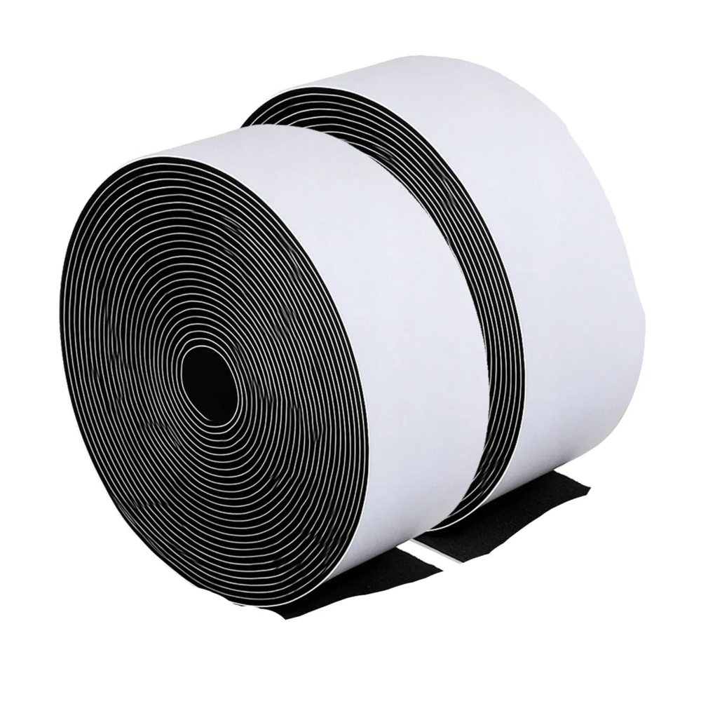 Samolepicí suchý zip 500 × 5 cm, 2 ks, černý