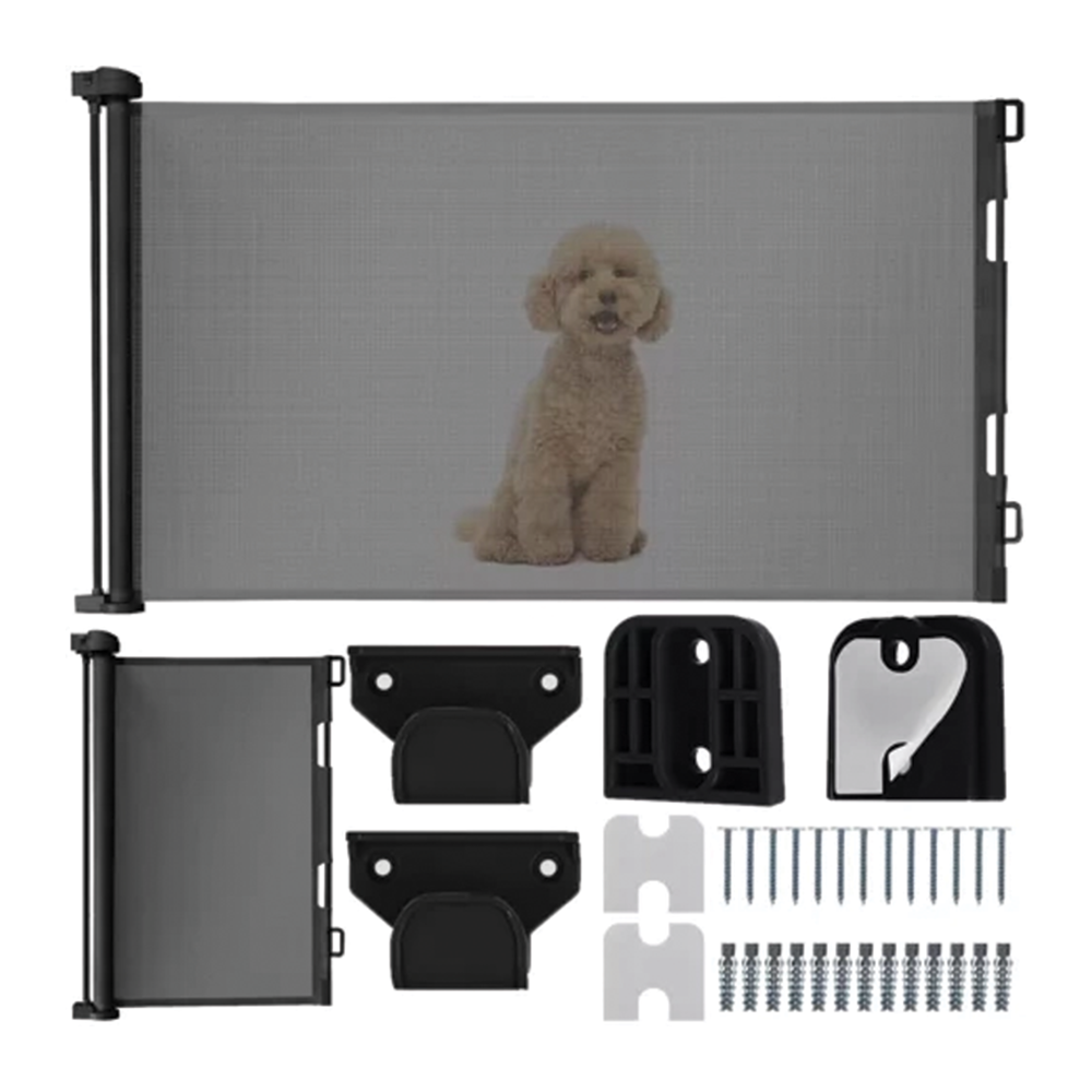 Skládací bezpečnostní zábrana 160 × 85 cm, černá