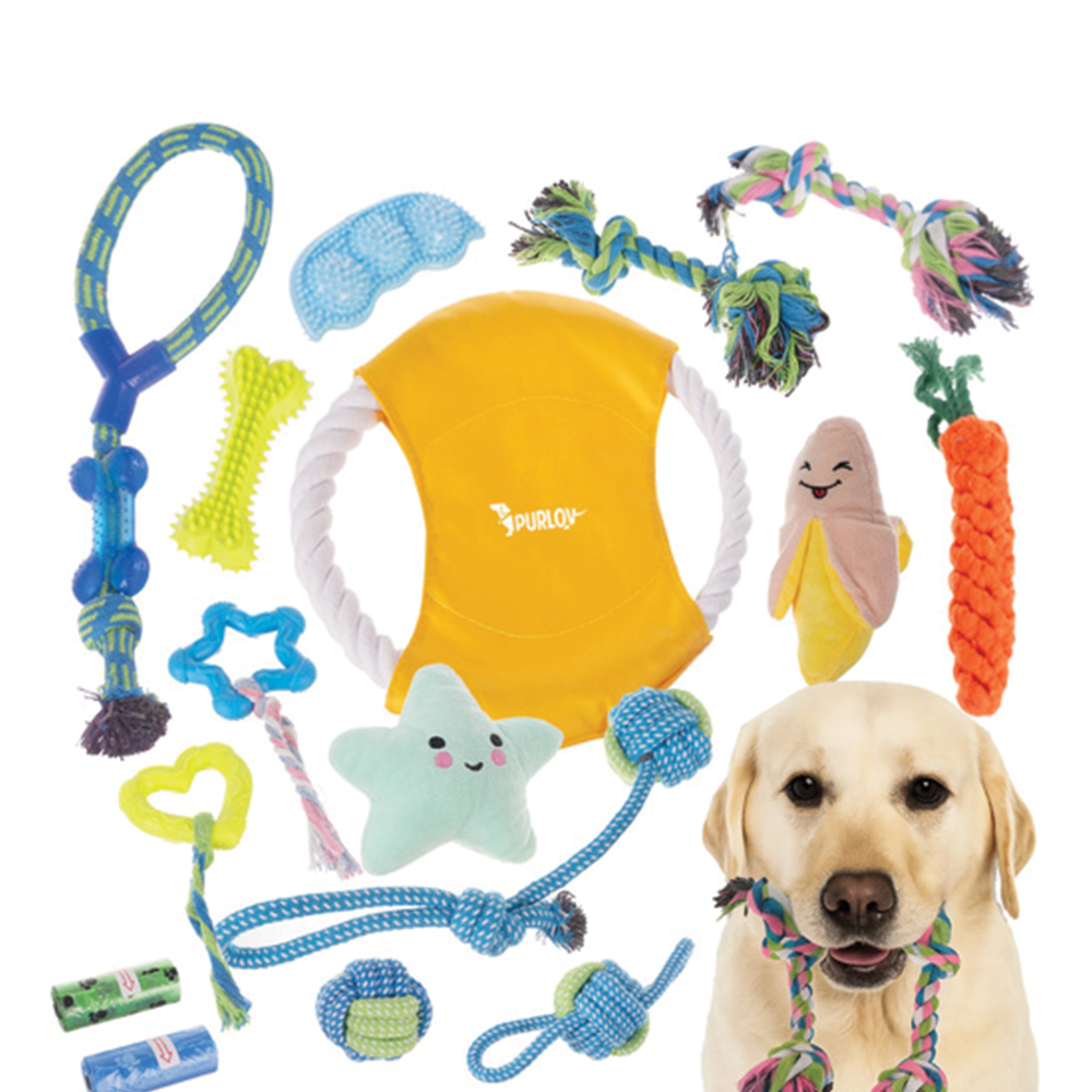 Sada hraček pro psy 16 ks