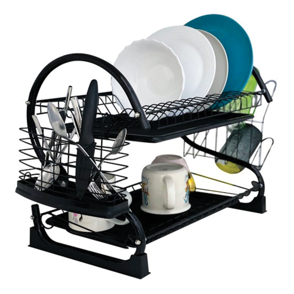 Patrový odkapávač na nádobí černý