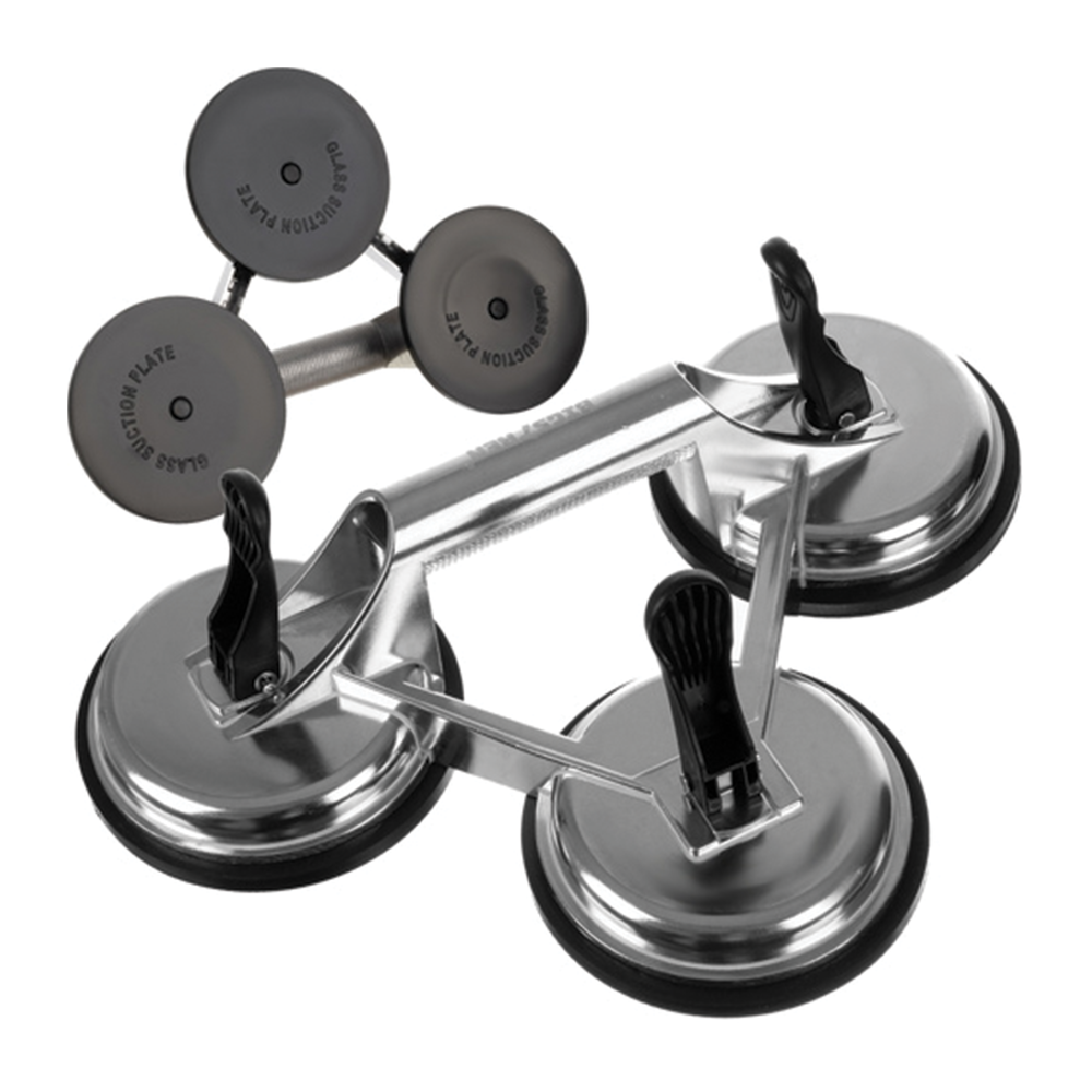 Hliníkové podtlakové madlo 150 kg - 3× přísavka 120 mm