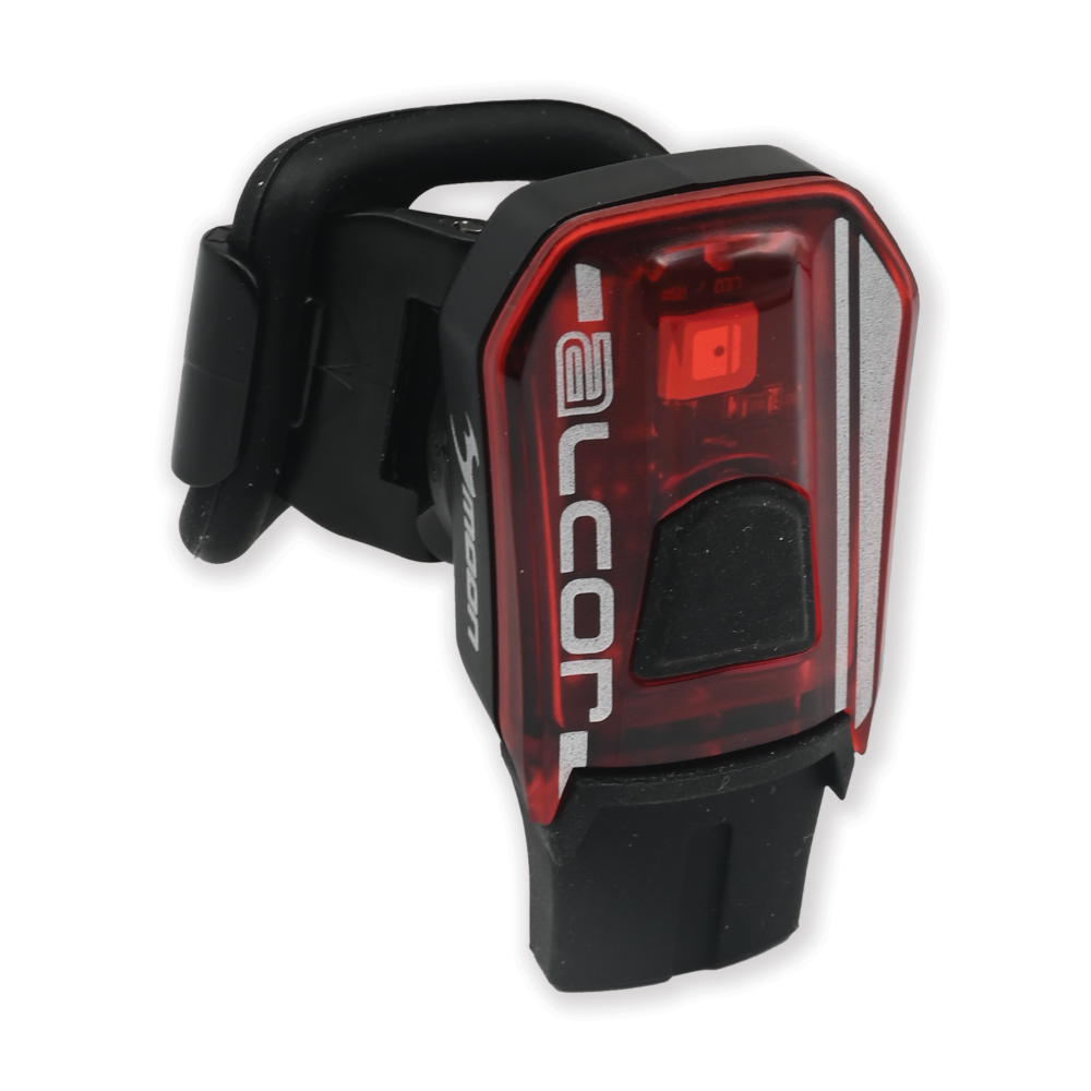 Kompaktní zadní nabíjecí světlo na kolo USB - červené