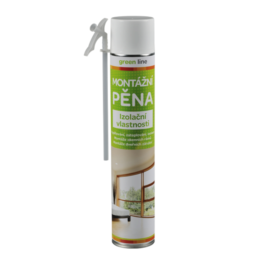 Montážní pěna - trubičková, 750 ml, žlutá