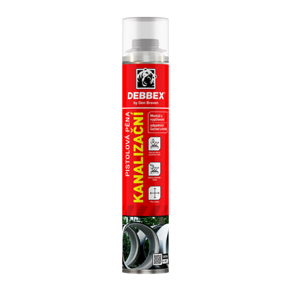 Kanalizační pěna - pistolová, 750 ml, zelená