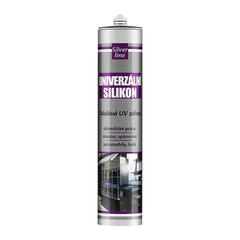 Univerzální silikon - kartuše, 280 ml, transparentní