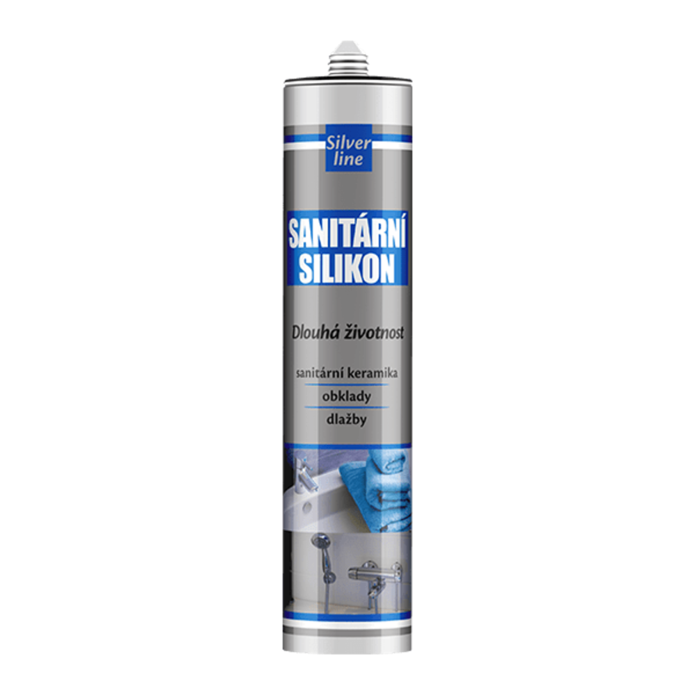 Sanitární silikon - kartuše, 280 ml, transparentní