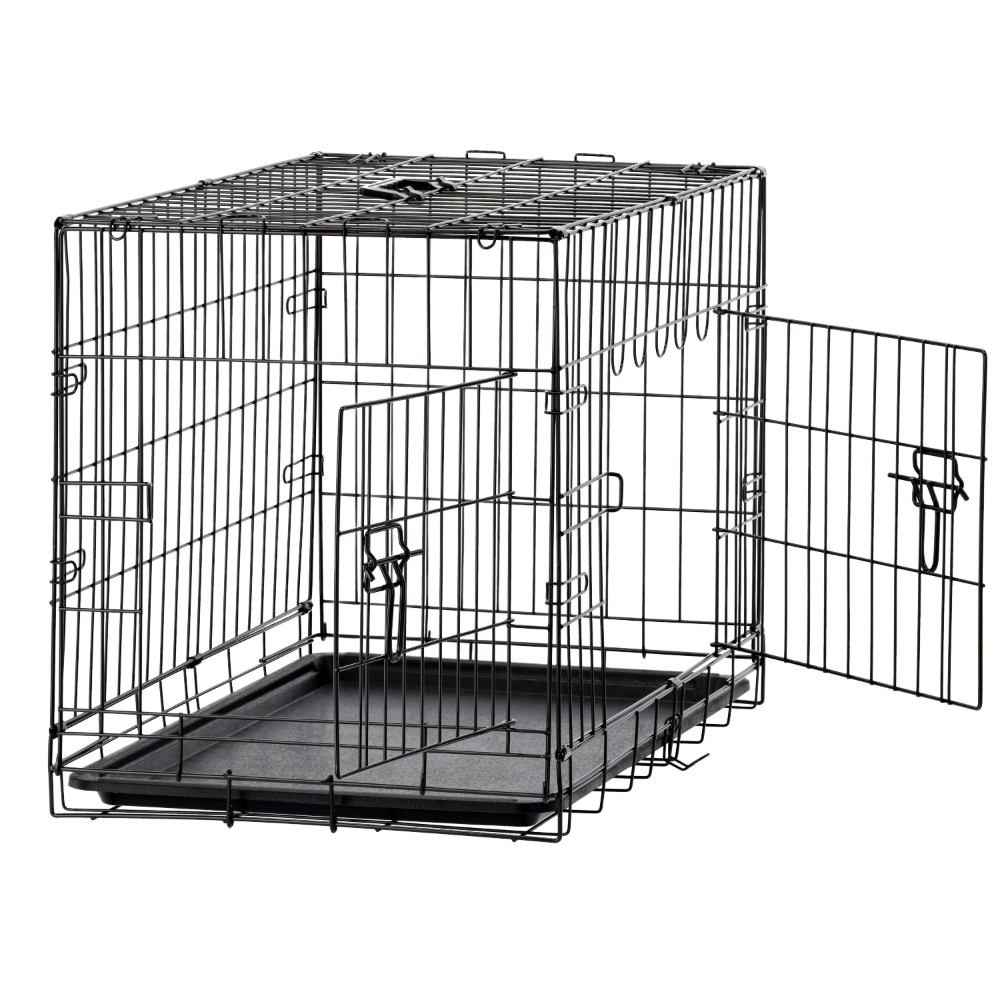 Kennelová skládací transportní klec pro psa, 76 × 45 × 51,5 cm