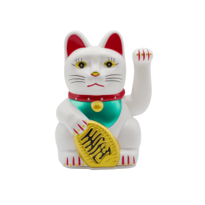 Maneki Neko "Kočka štěstí" Bílá