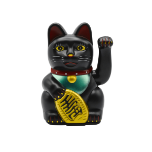Maneki Neko "Kočka štěstí" Černá