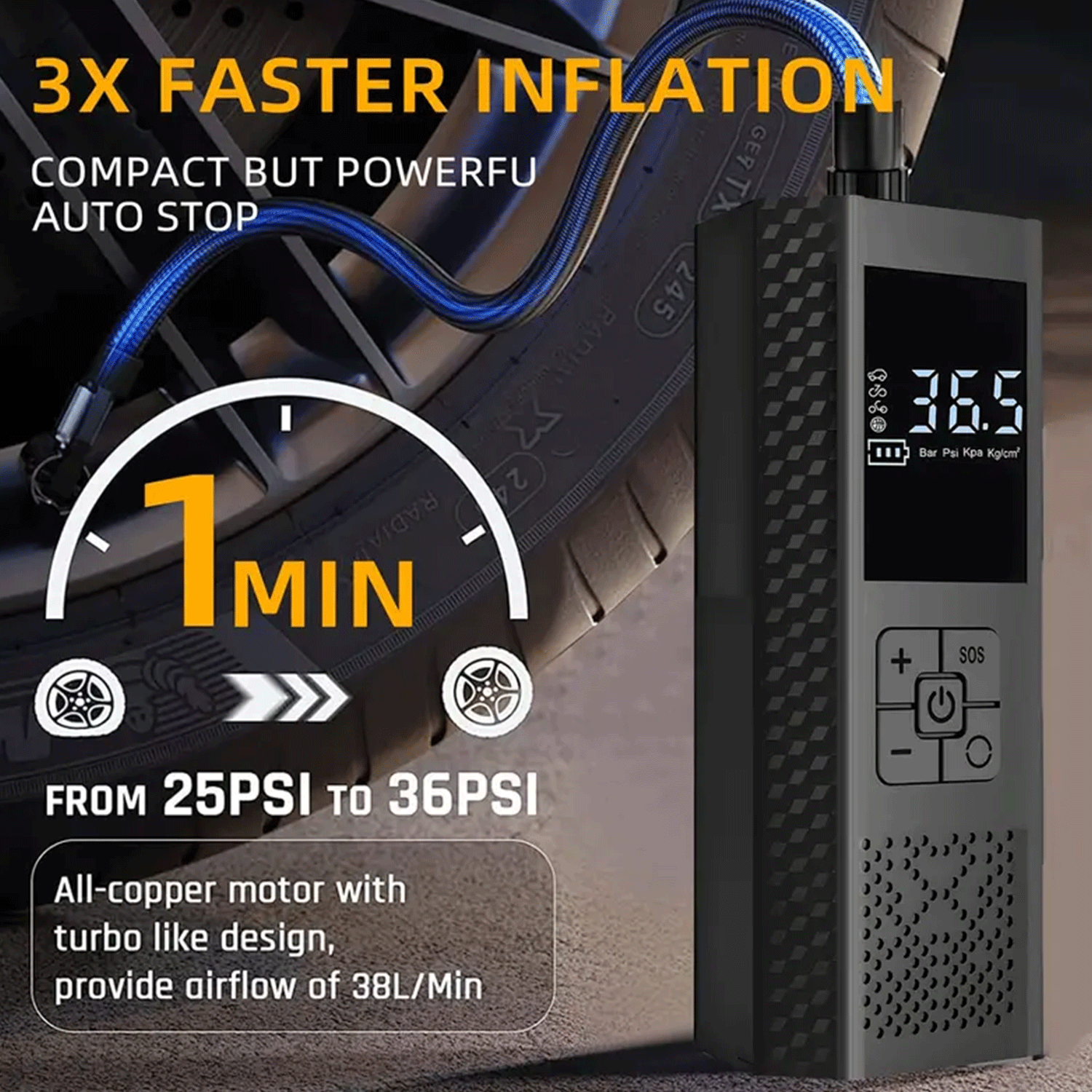 Přenosný kompresor na pneumatiky - Obrázek 7