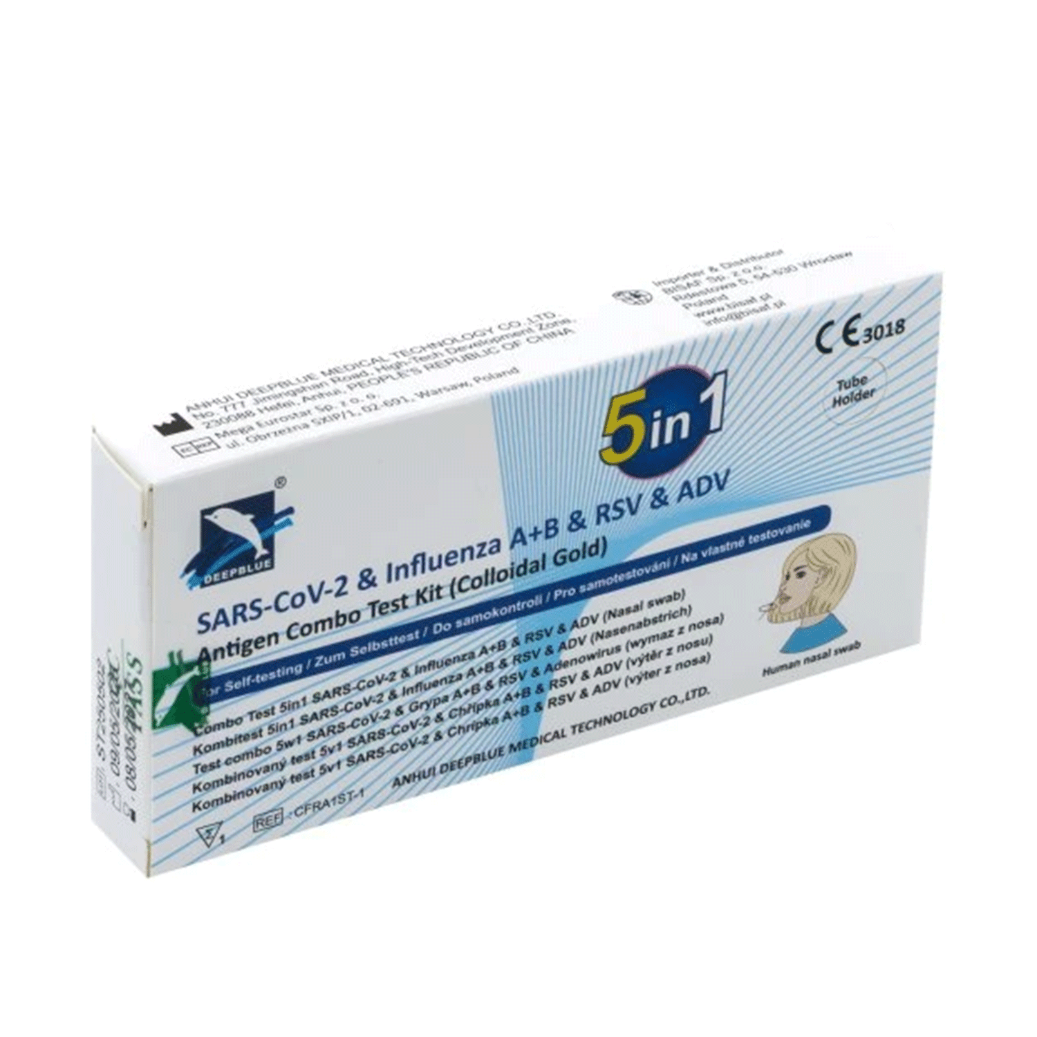 DeepBlue - 5v1 respirační multitest - 1ks