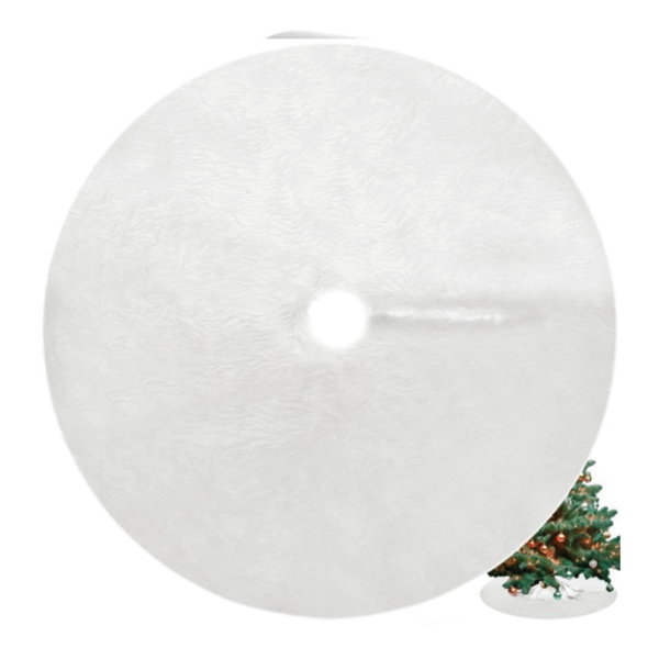 Podložka pod vánoční stromek, bílá, 90 cm - Obrázek 3
